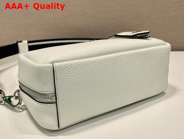 Prada Leather Top Handle Bag in White 1BB102 Replica