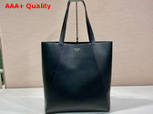 Prada Leather Tote Bag 2VG122 Black Replica