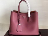 Prada Leather Tote in Light Purple Grained Calfskin