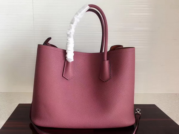 Prada Leather Tote in Light Purple Grained Calfskin