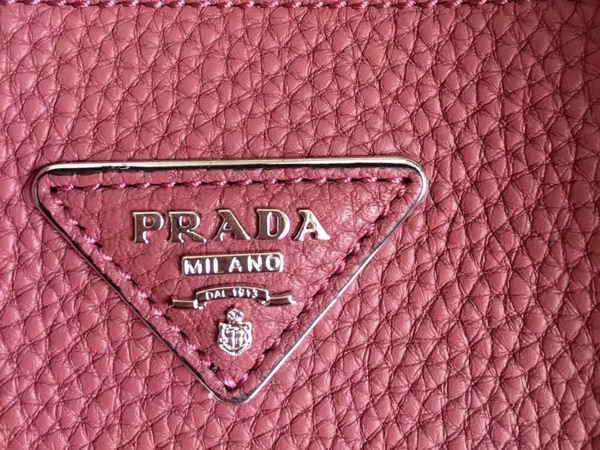 Prada Leather Tote in Light Purple Grained Calfskin