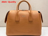 Prada Leather Travel Bag in Caramel 2VC035 Replica