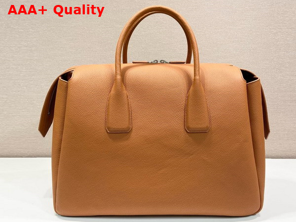 Prada Leather Travel Bag in Caramel 2VC035 Replica