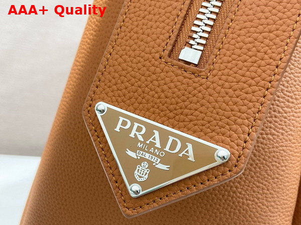 Prada Leather Travel Bag in Caramel 2VC035 Replica