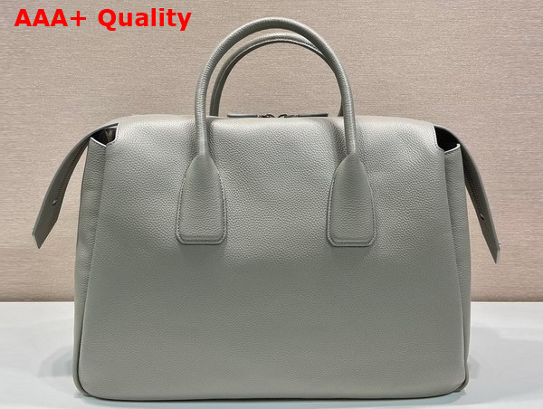 Prada Leather Travel Bag in Marble Gray 2VC035 Replica