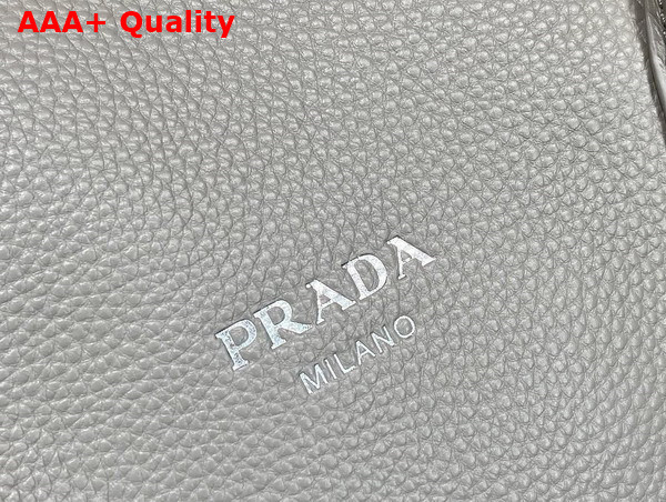 Prada Leather Travel Bag in Marble Gray 2VC035 Replica