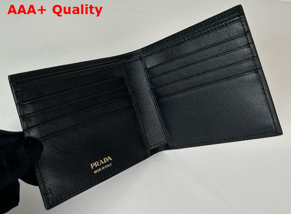 Prada Leather Wallet in Black 2MO513 Replica