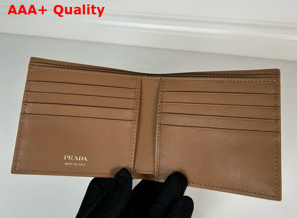 Prada Leather Wallet in Caramel 2MO513 Replica