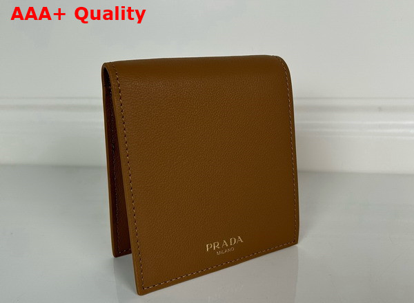 Prada Leather Wallet in Caramel 2MO513 Replica