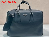 Prada Leather Work Bag in Black 2VE339 Replica