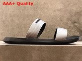 Prada Leather and Nylon Sandals in Gray for Men Replica