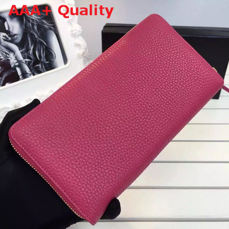 Prada Long Wallet In Fuchsia Replica