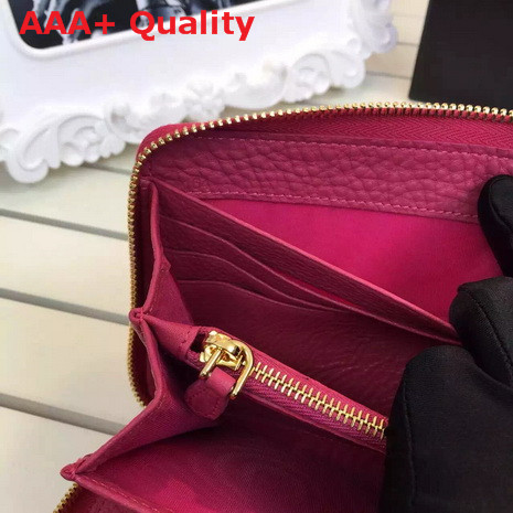 Prada Long Wallet In Fuchsia Replica