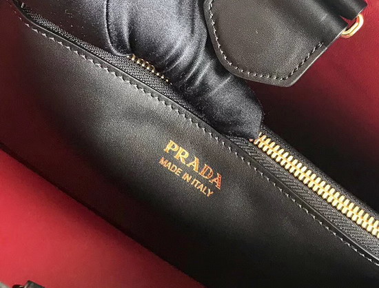 Prada Matinee Handbag in Black Saffiano Leather