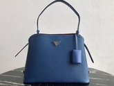 Prada Matinee Handbag in Bright Blue Saffiano Leather