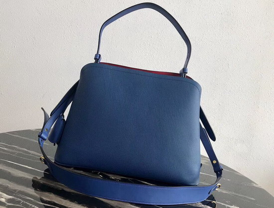 Prada Matinee Handbag in Bright Blue Saffiano Leather