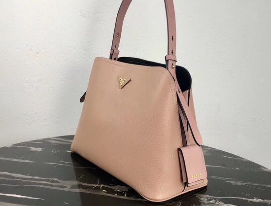 Prada Matinee Handbag in Powder Pink Saffiano Leather