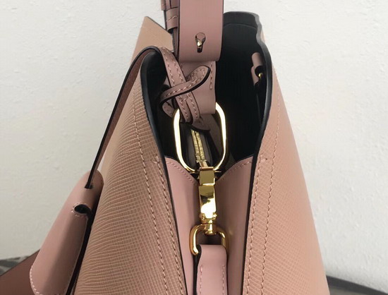 Prada Matinee Handbag in Powder Pink Saffiano Leather