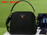 Prada Matinee Micro Saffiano Leather Bag Black Replica