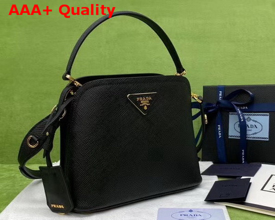 Prada Matinee Micro Saffiano Leather Bag Black Replica