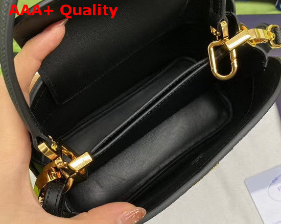 Prada Matinee Micro Saffiano Leather Bag Black Replica