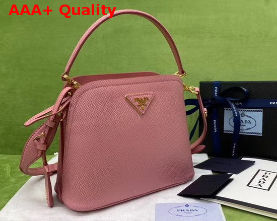 Prada Matinee Micro Saffiano Leather Bag Petal Pink Replica