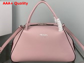 Prada Medium Leather Handbag in Alabaster Pink 1BA365 Replica