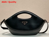 Prada Medium Leather Handbag in Black 1BA421 Replica