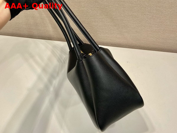 Prada Medium Leather Handbag in Black 1BA444 Replica