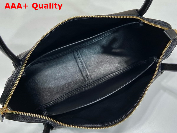 Prada Medium Leather Handbag in Black 1BA444 Replica