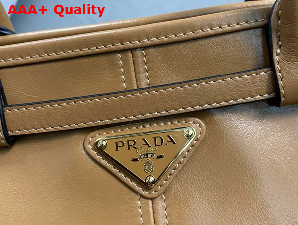 Prada Medium Leather Handbag in Cameo 1BA426 Replica