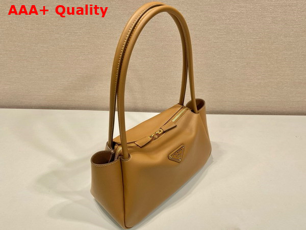 Prada Medium Leather Handbag in Caramel 1BA444 Replica