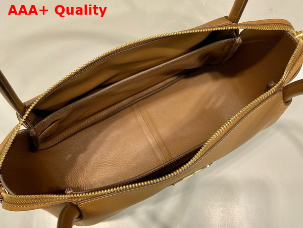 Prada Medium Leather Handbag in Caramel 1BA444 Replica