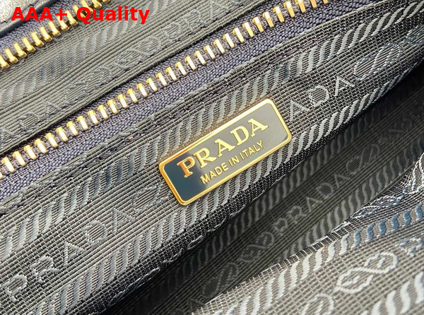 Prada Medium Leather Handbag in Denim Blue 1BA426 Replica