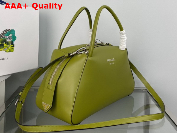 Prada Medium Leather Handbag in Ivy 1BA365 Replica