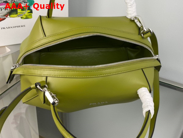 Prada Medium Leather Handbag in Ivy 1BA365 Replica