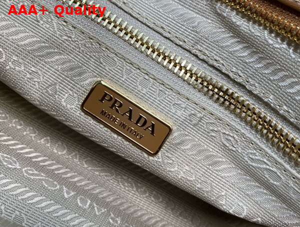 Prada Medium Leather Top Handle Bag in Cameo 1BA426 Replica