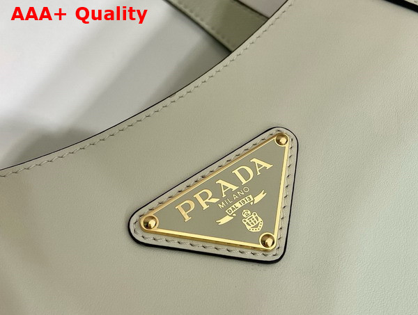 Prada Medium Leather Tote Bag in White 1BG483 Replica