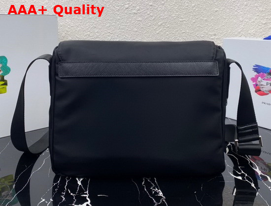 Prada Medium Nylon Shoulder Bag in Black 1BD671 Replica