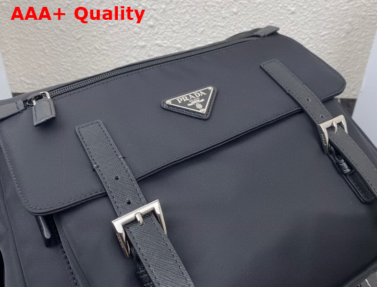 Prada Medium Nylon Shoulder Bag in Black 1BD671 Replica