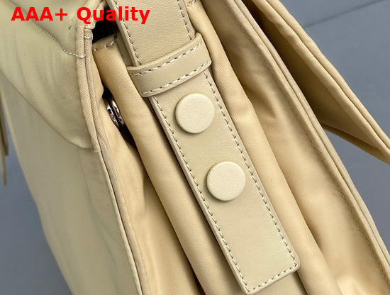 Prada Medium Padded Nylon Shoulder Bag in Beige 1BD255 Replica