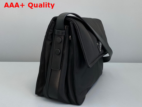 Prada Medium Padded Nylon Shoulder Bag in Black 1BD255 Replica