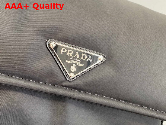 Prada Medium Padded Nylon Shoulder Bag in Black 1BD255 Replica