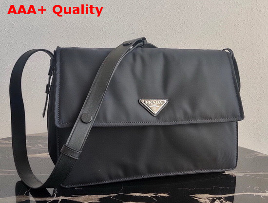 Prada Medium Padded Nylon Shoulder Bag in Black Replica