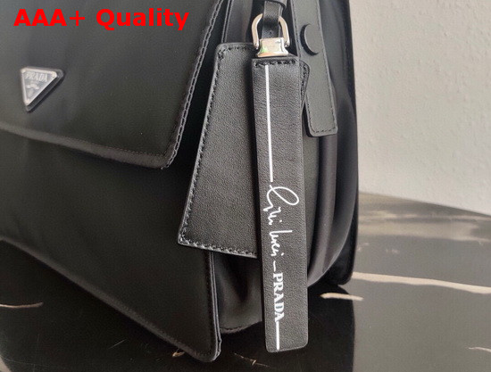 Prada Medium Padded Nylon Shoulder Bag in Black Replica