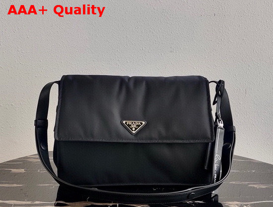 Prada Medium Padded Nylon Shoulder Bag in Black Replica