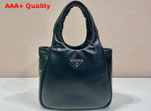 Prada Medium Padded Prada Soft Nappa Leather Bag in Black 1BG413 Replica