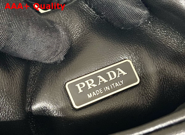 Prada Medium Padded Prada Soft Nappa Leather Bag in Black 1BG413 Replica