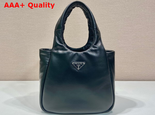 Prada Medium Padded Prada Soft Nappa Leather Bag in Black 1BG413 Replica