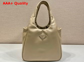 Prada Medium Padded Prada Soft Nappa Leather Bag in Desert Beige 1BG413 Replica